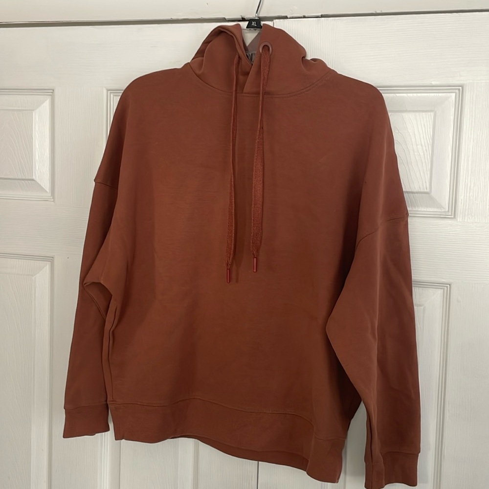 ZARA HEAVY PULLOVER HOODIE SWEATSHIRT